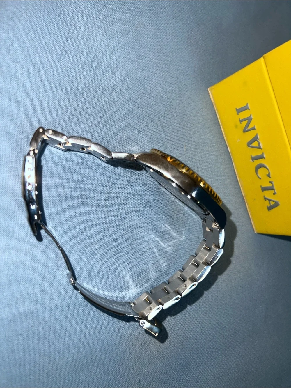 Invicta Blue and Gold & Stainless Steel, Chronograph Diver Watch, Model 1773